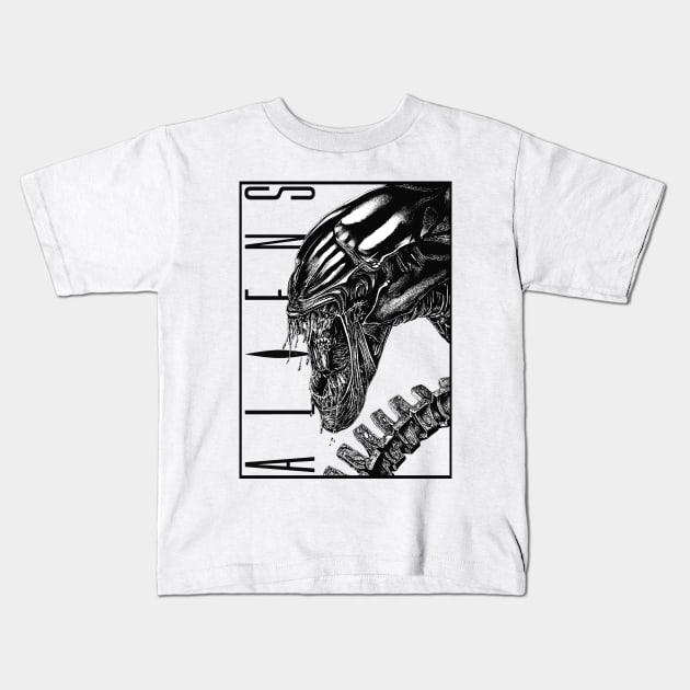 Aliens Kids T-Shirt by Delete Forever